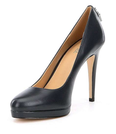 michael kors black heels|michael kors closed toe pumps.